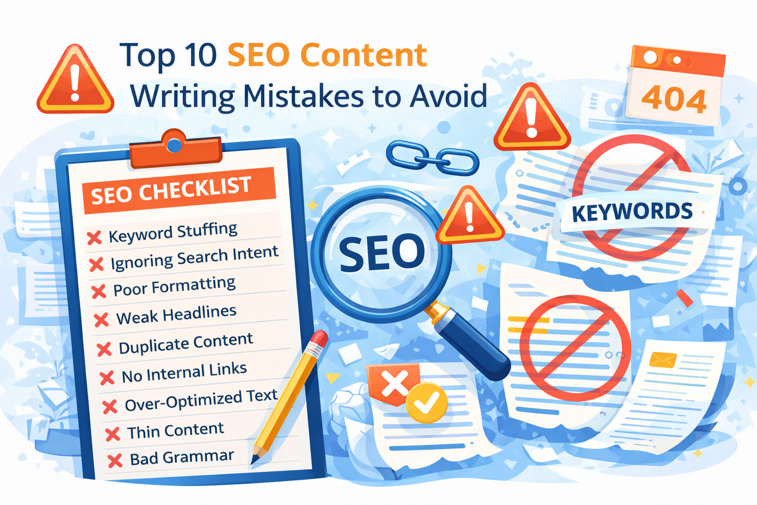 Top 10 SEO Content Writing Mistakes to Avoid