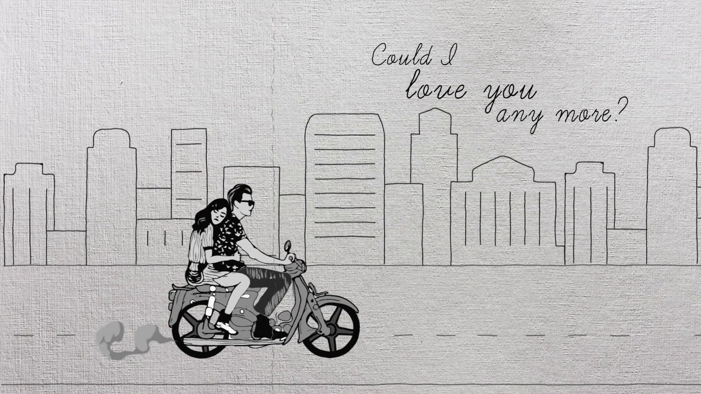 I will create animated hand drawn lyric video-300 seconds running time
