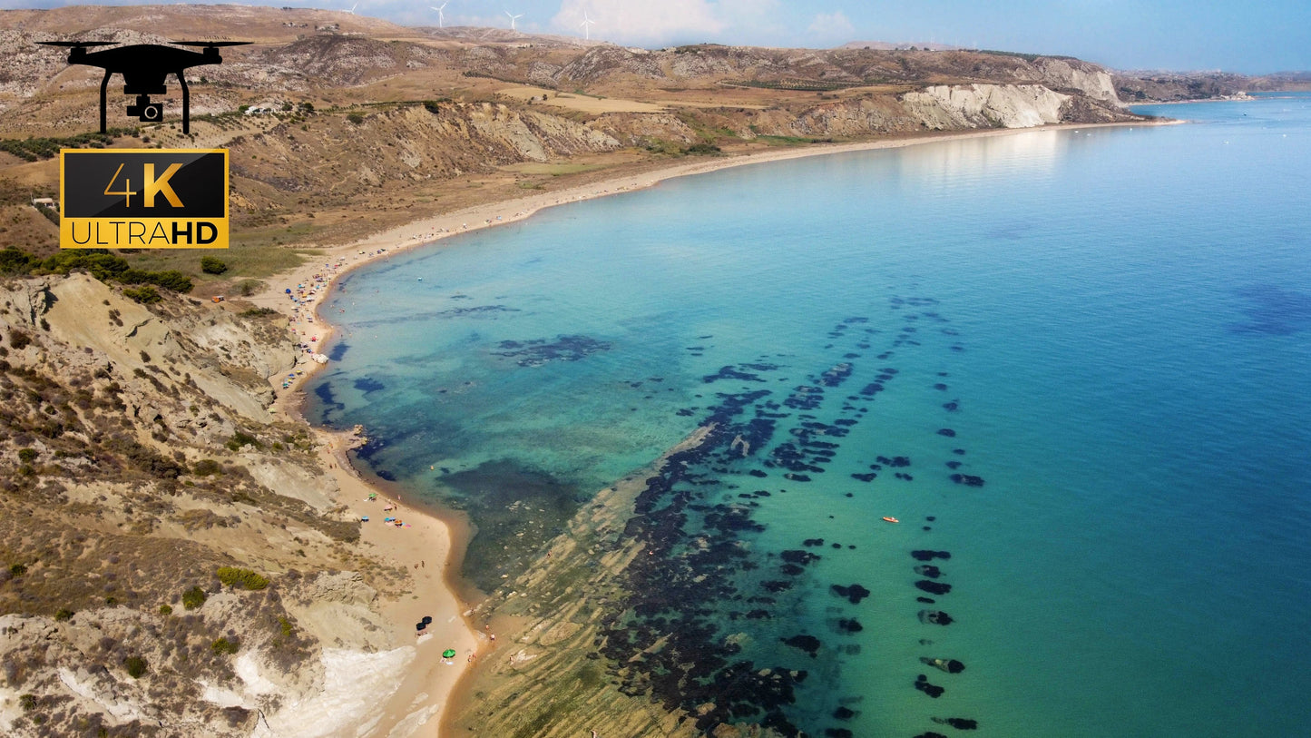 I will provide 4k footage with the drone in sicily