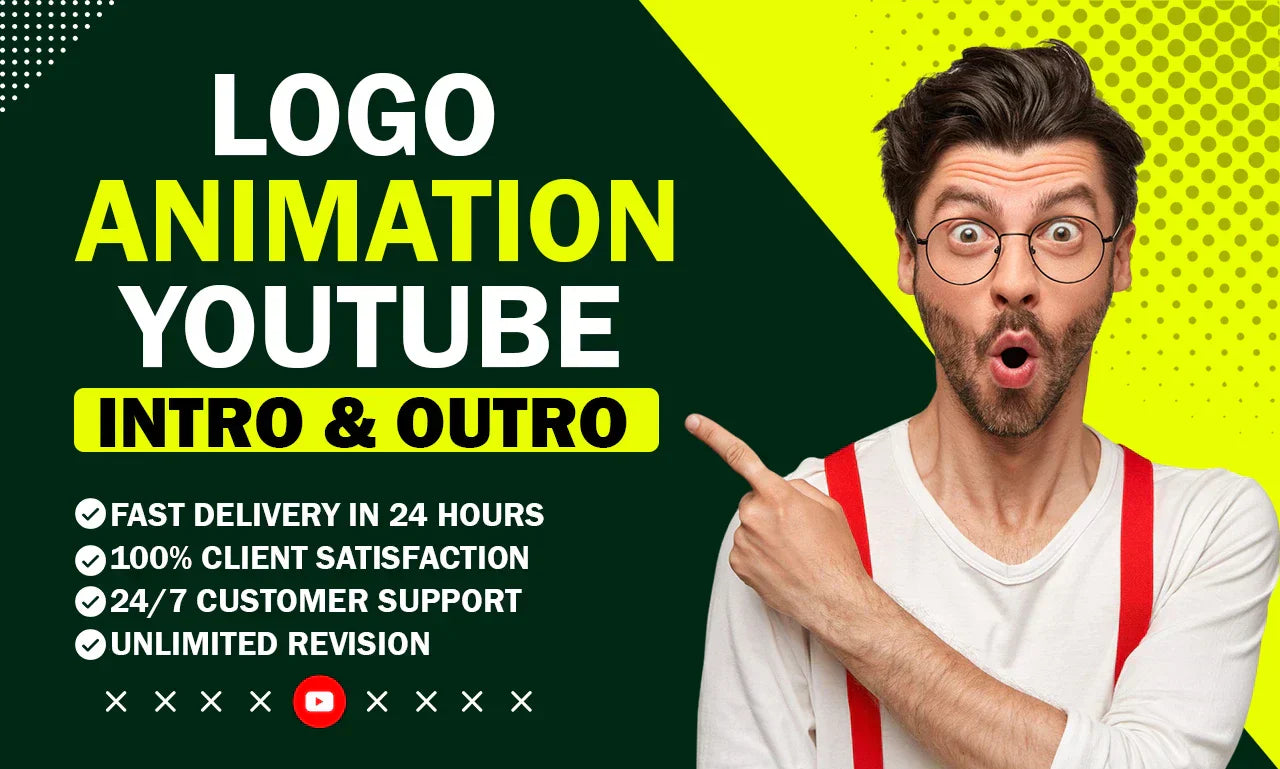I will do logo animation video youtube intro or outro within 24hrs