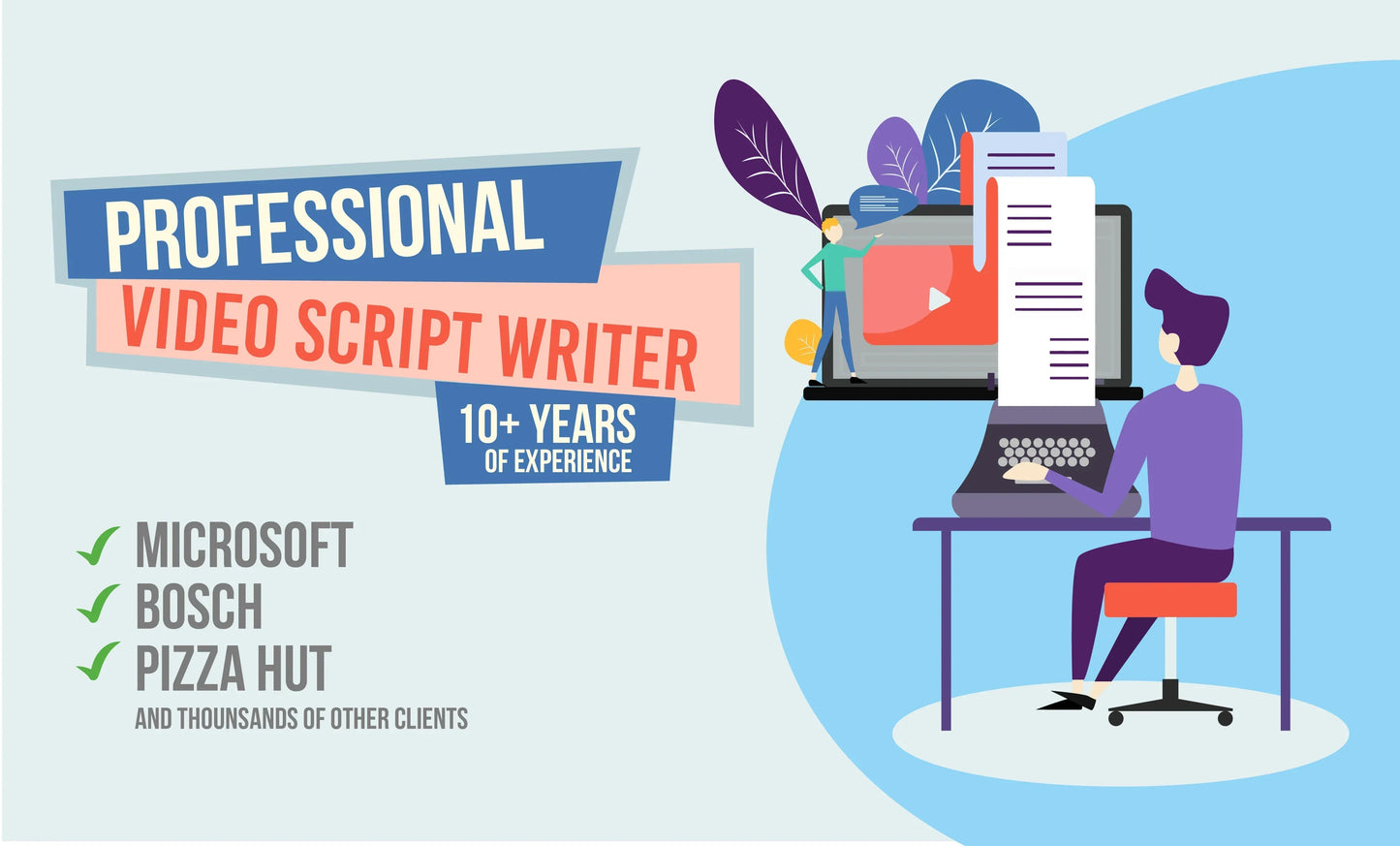I will be your animated explainer video script writer-(60 Seconds video- upto 150 words Script)