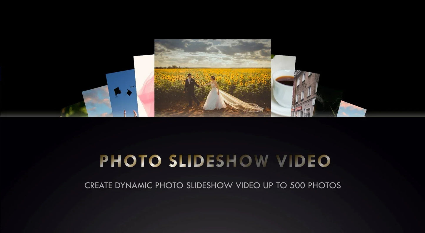 I will create dynamic photo slideshow video up to 500 photos