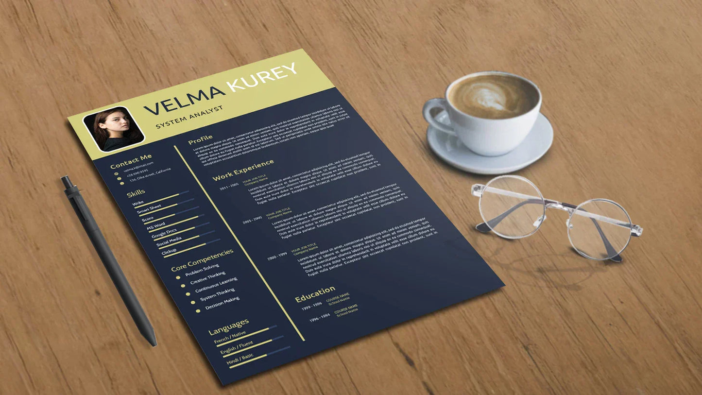 I will design an outstanding infographic resume CV design