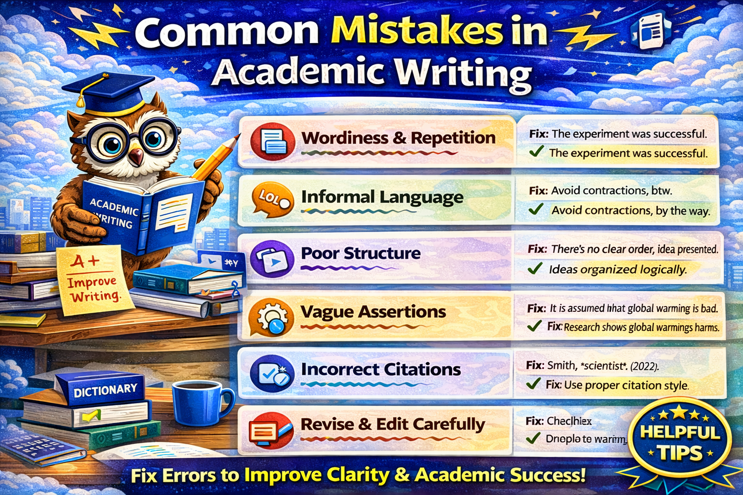 Common Mistakes in Academic Writing