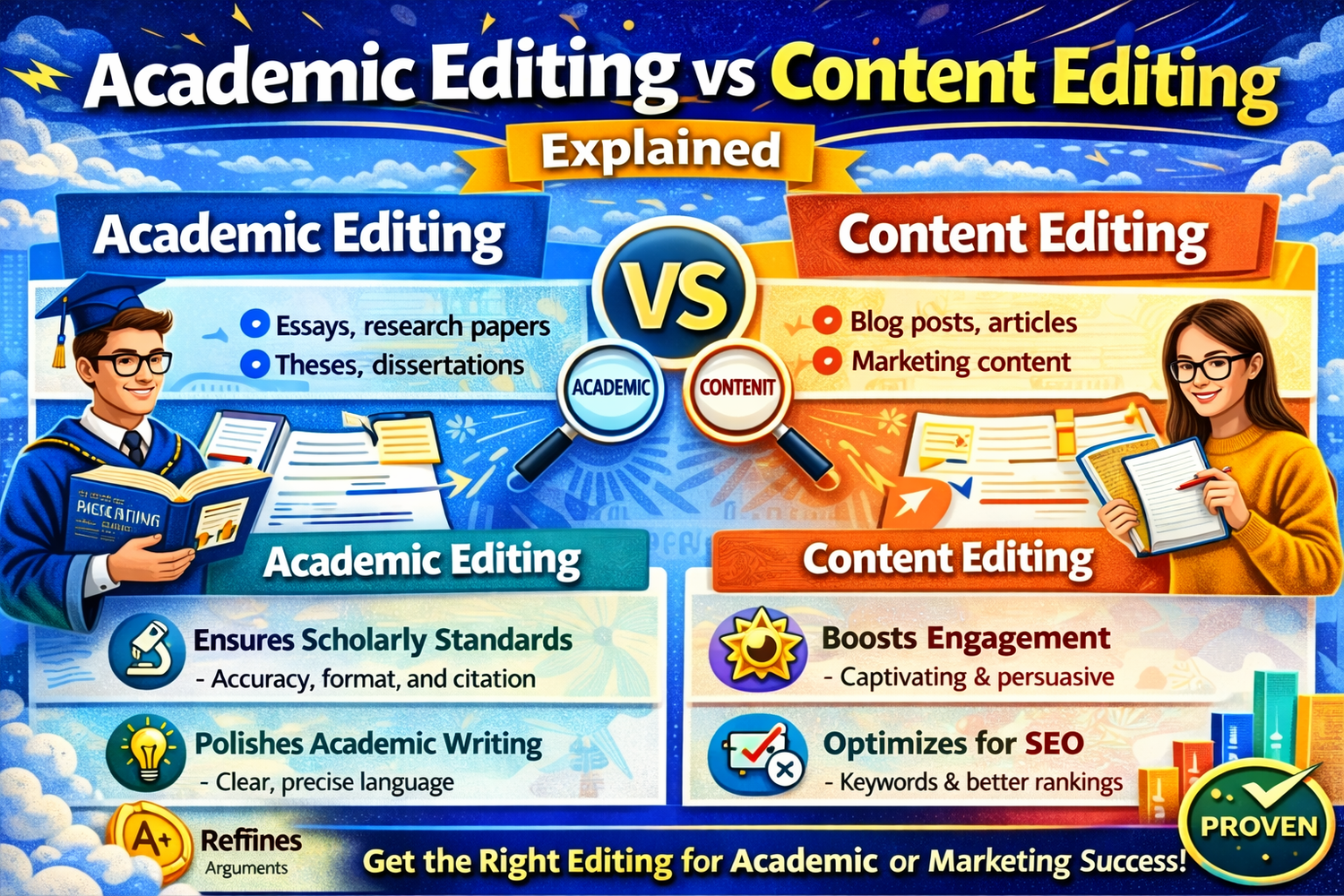 Academic Editing vs Content Editing Explained