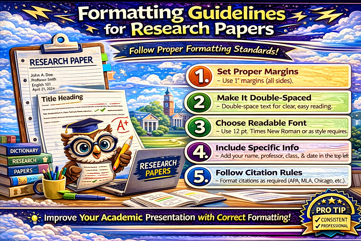 Formatting Guidelines for Research Papers