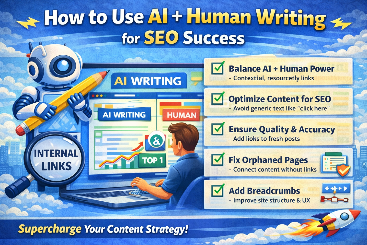How to Use AI + Human Writing for SEO Success