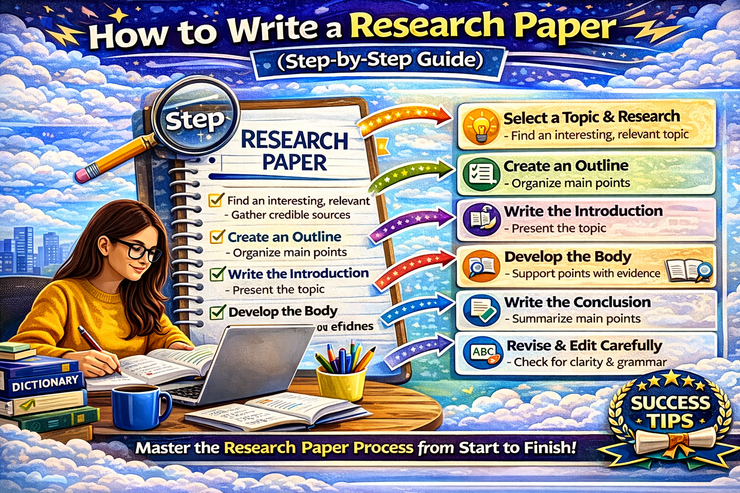 How to Write a Research Paper (Step-by-Step Guide)
