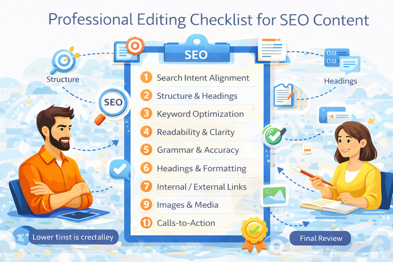 Professional Editing Checklist for SEO Content