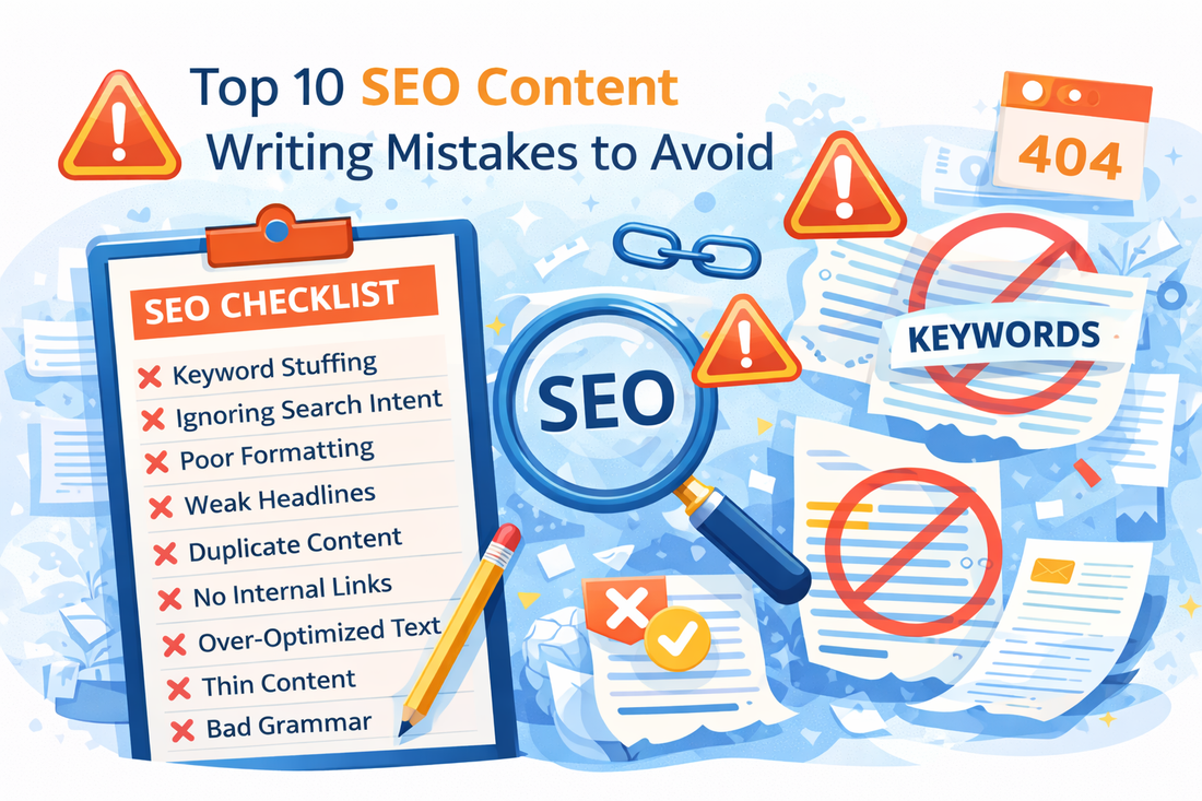 Top 10 SEO Content Writing Mistakes to Avoid