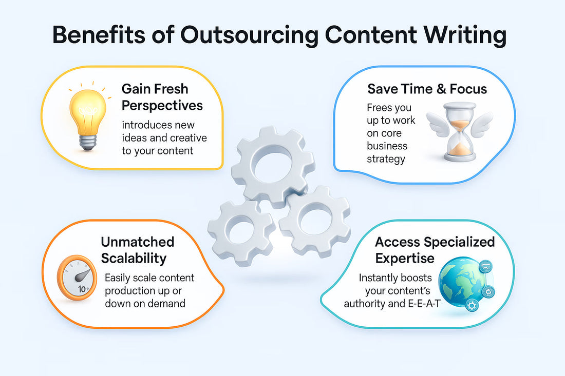 How Outsourced Content Writing Saves Time and Money