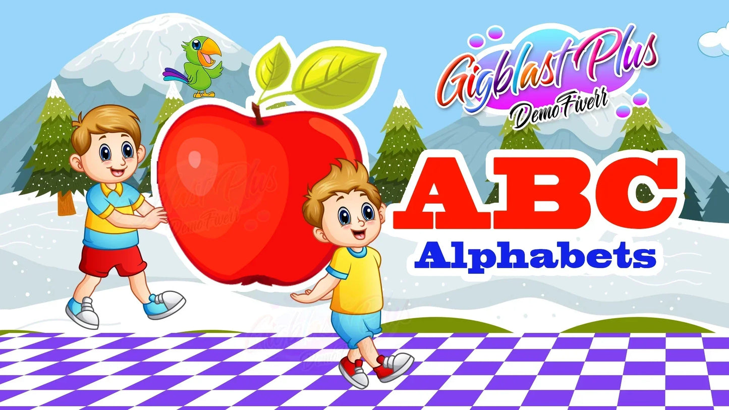 I will make learning videos for kids HD-5 colorful kids learning videos