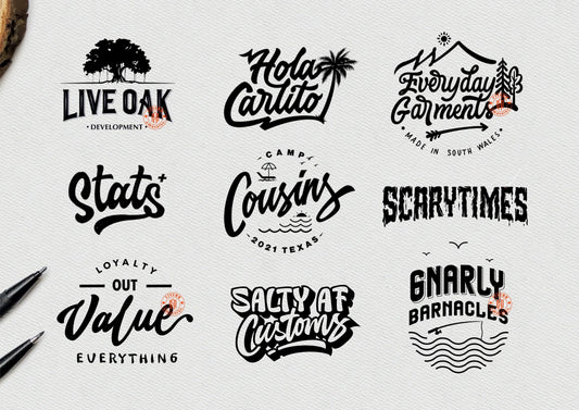 I will do modern text, font logo and custom typography, lettering, hand drawn design