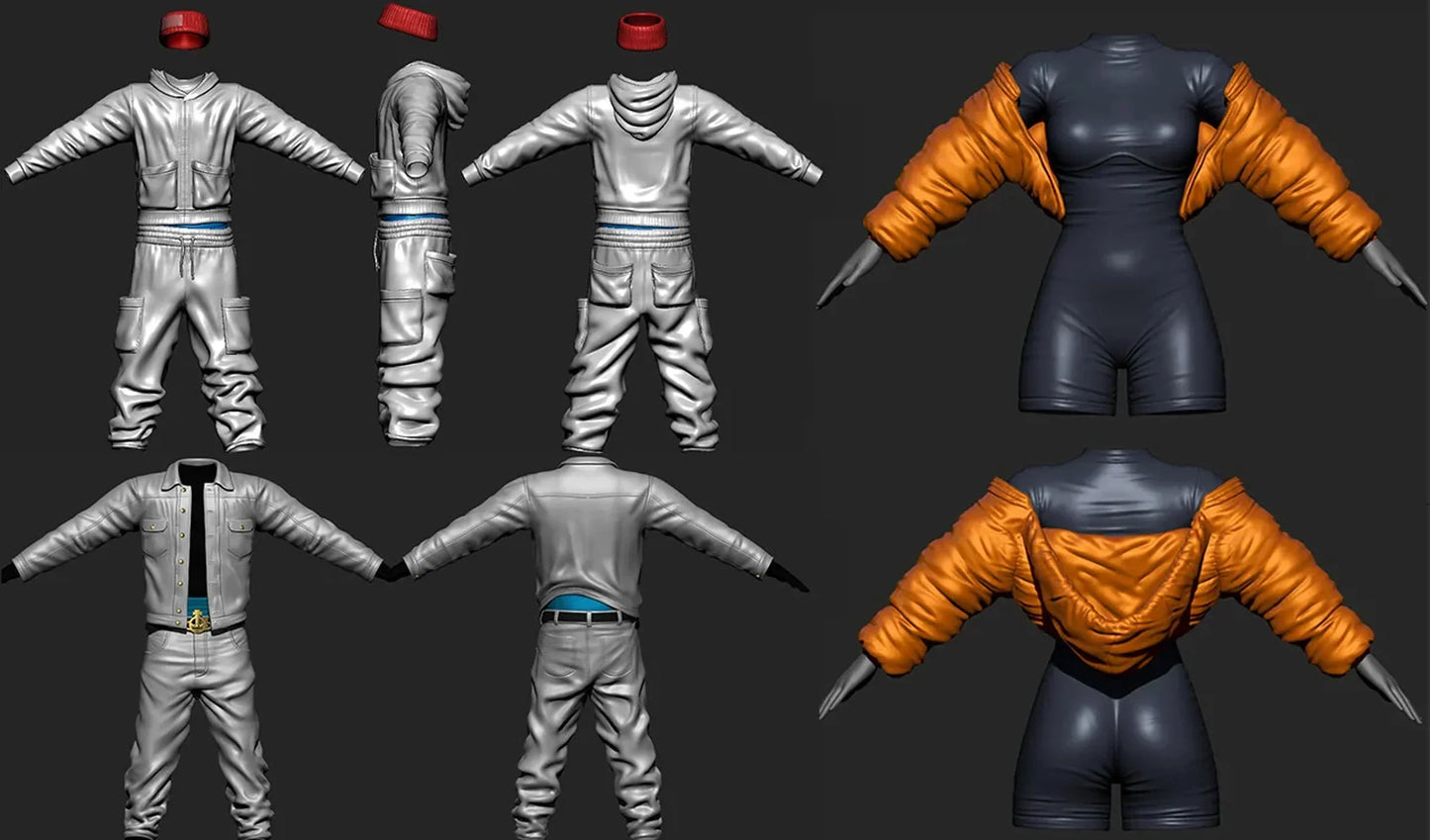 I will make your 3d clothing shoes for sansar, second life and sims