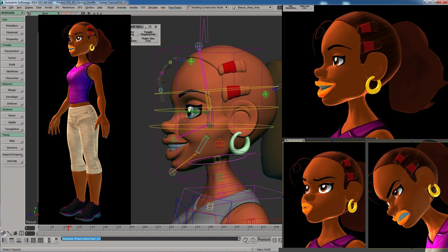 I will create animation with your 3d character-No rigging