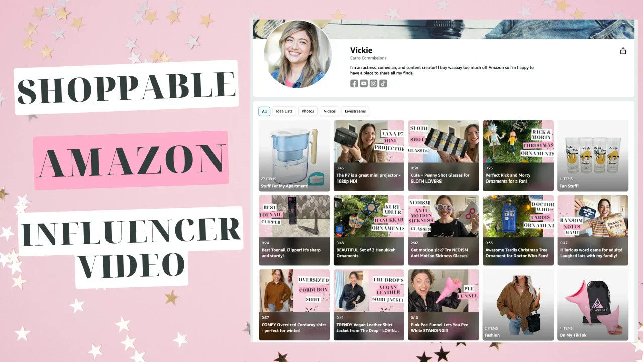 I will create an amazon influencer video for your product-30 seconds