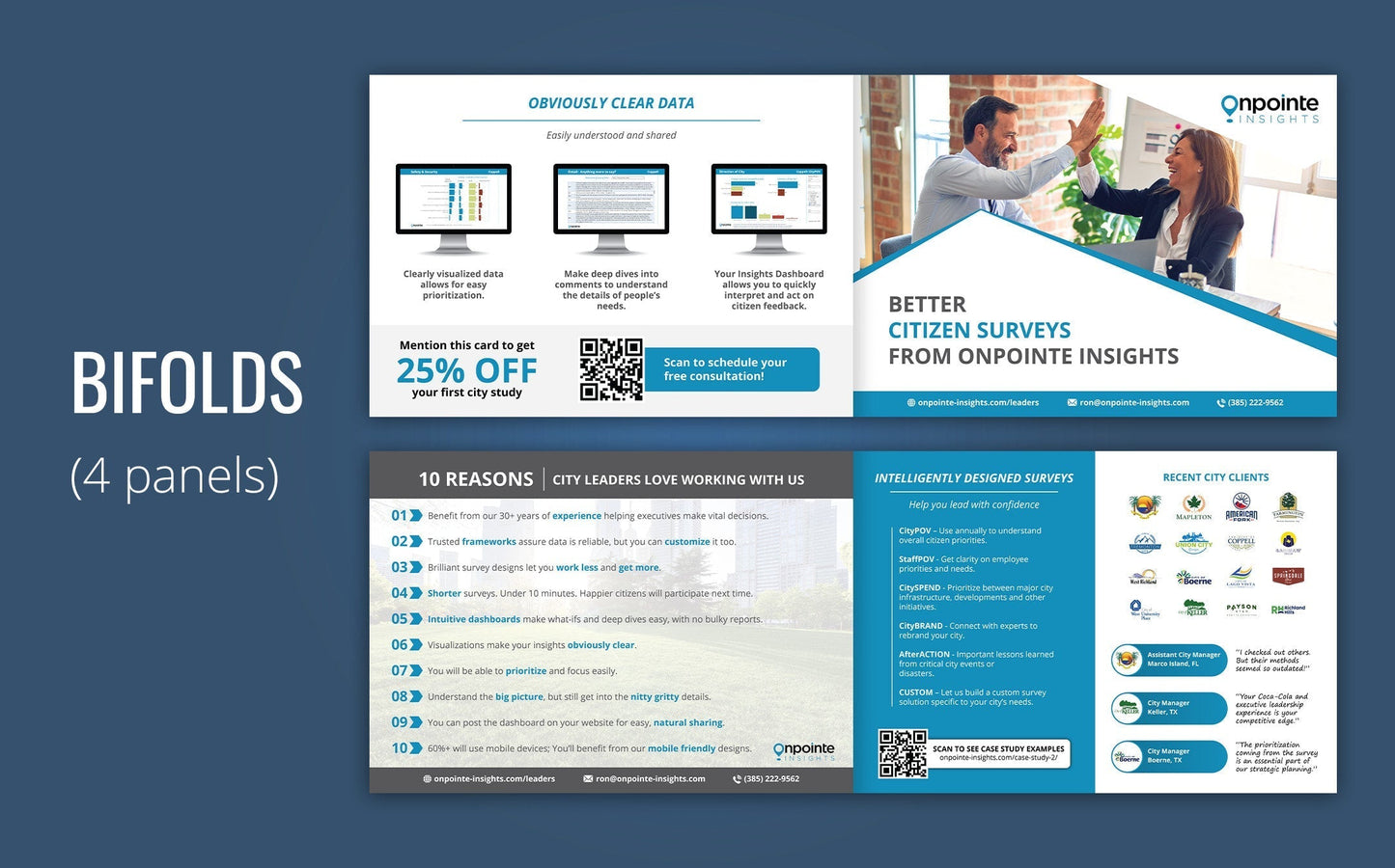 I will design a clean professional trifold or bifold brochure