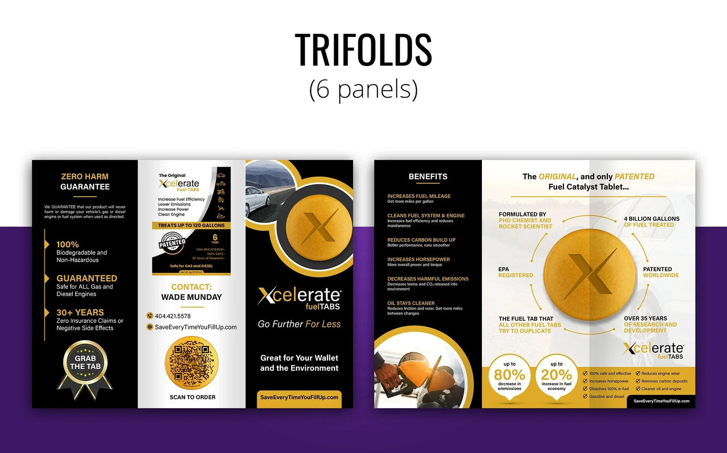 I will design a clean professional trifold or bifold brochure