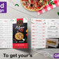 I will professionally design a flyer, brochure, packaging design and menu cards