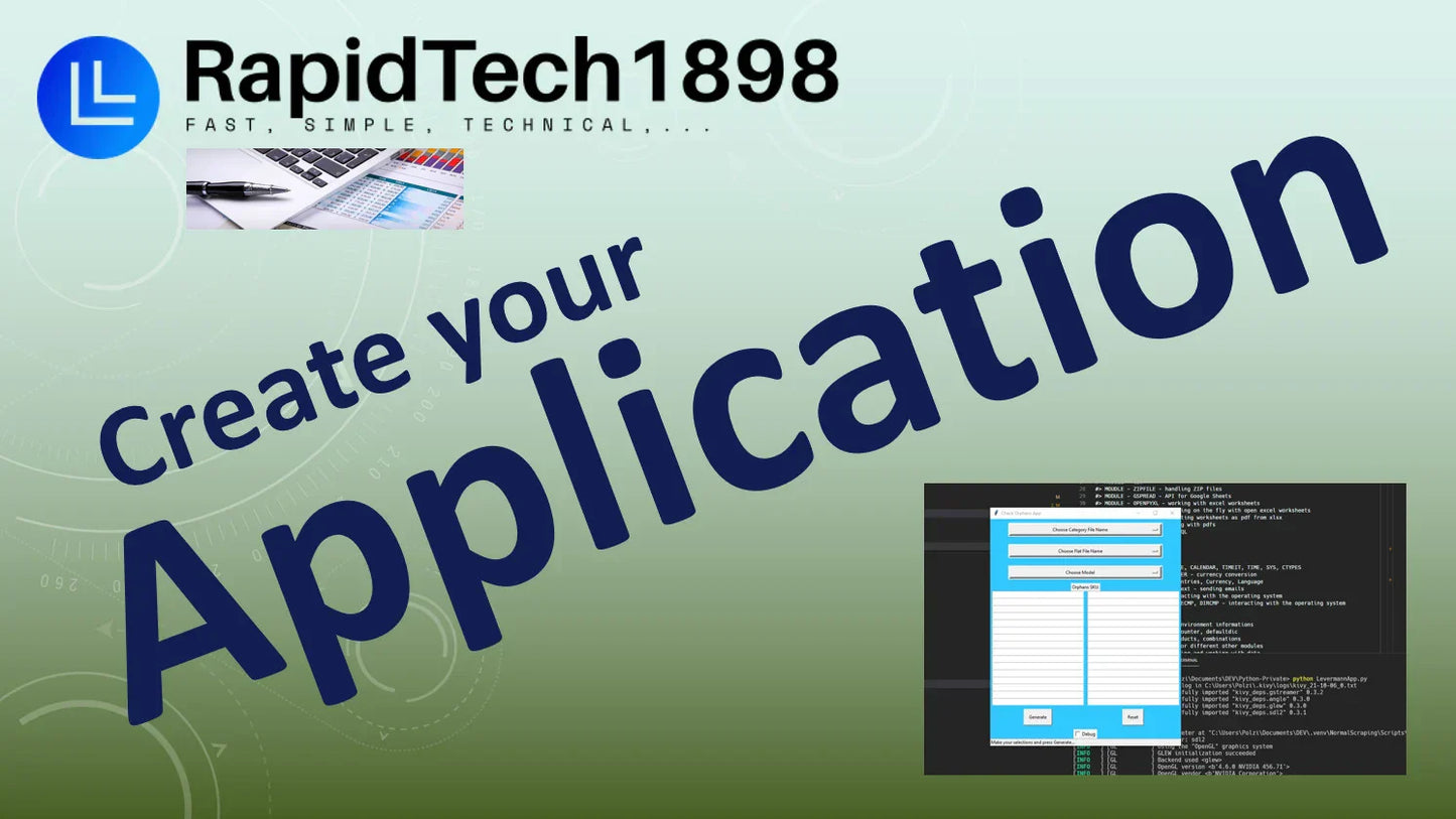I will create your application with python