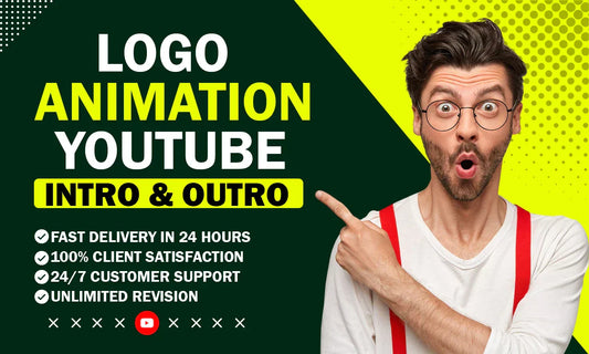 I will do logo animation video youtube intro or outro within 24hrs