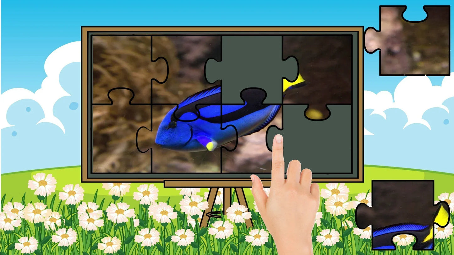 I will create jigsaw puzzle video for kids-1 character