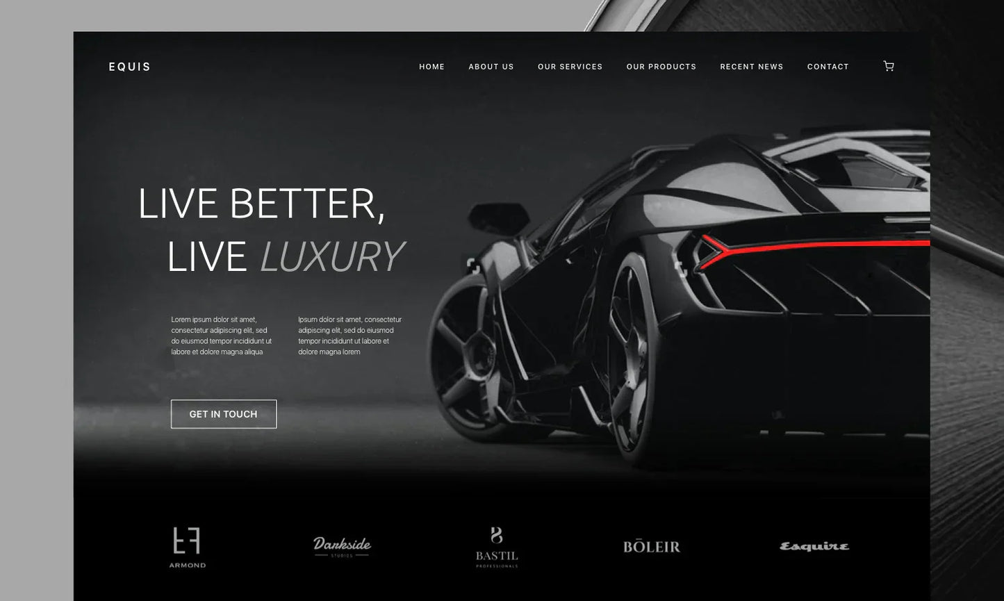 I will create luxury and premium website - 1 page