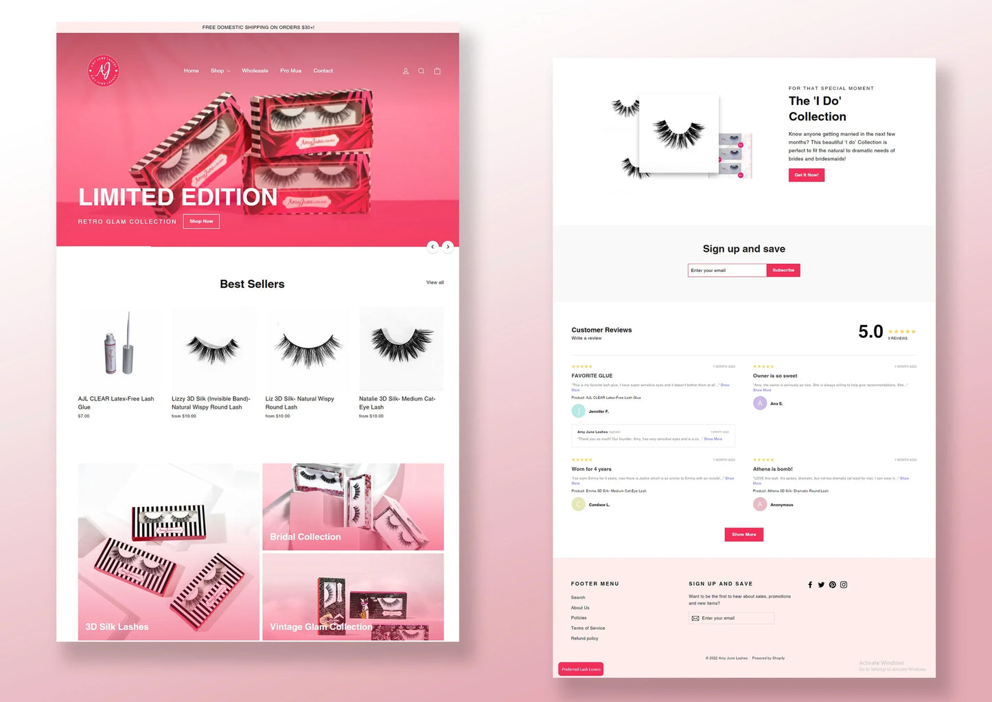 I will design or redesign a responsive wix website or shopify website (1 page)