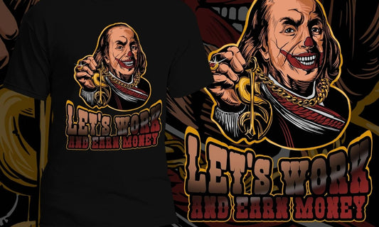 I will create t shirt design with badass character illustration