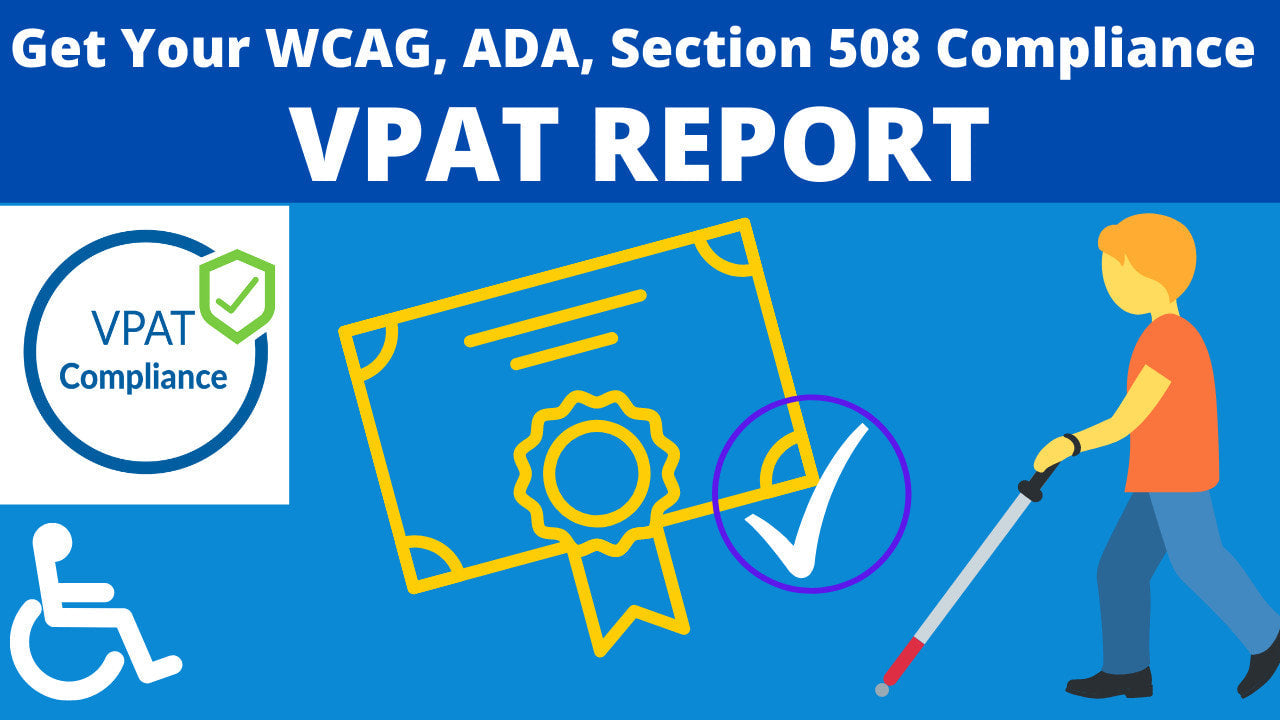I will create wcag vpat report ada section 508 compliance