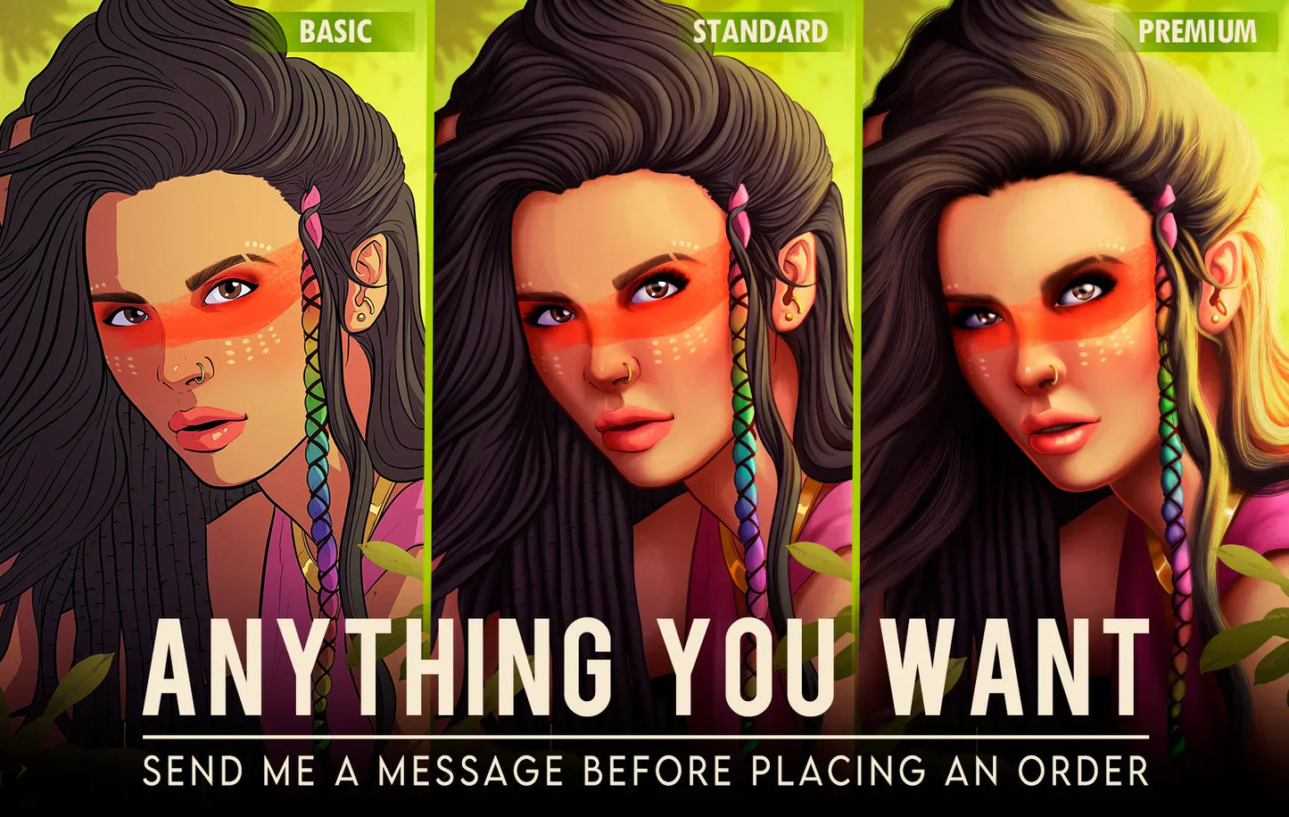 I will illustrate anything you want
