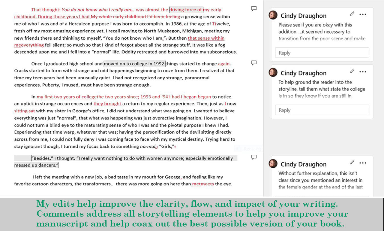 I will line, developmentally, or deeply edit your book (upto 30000 words)