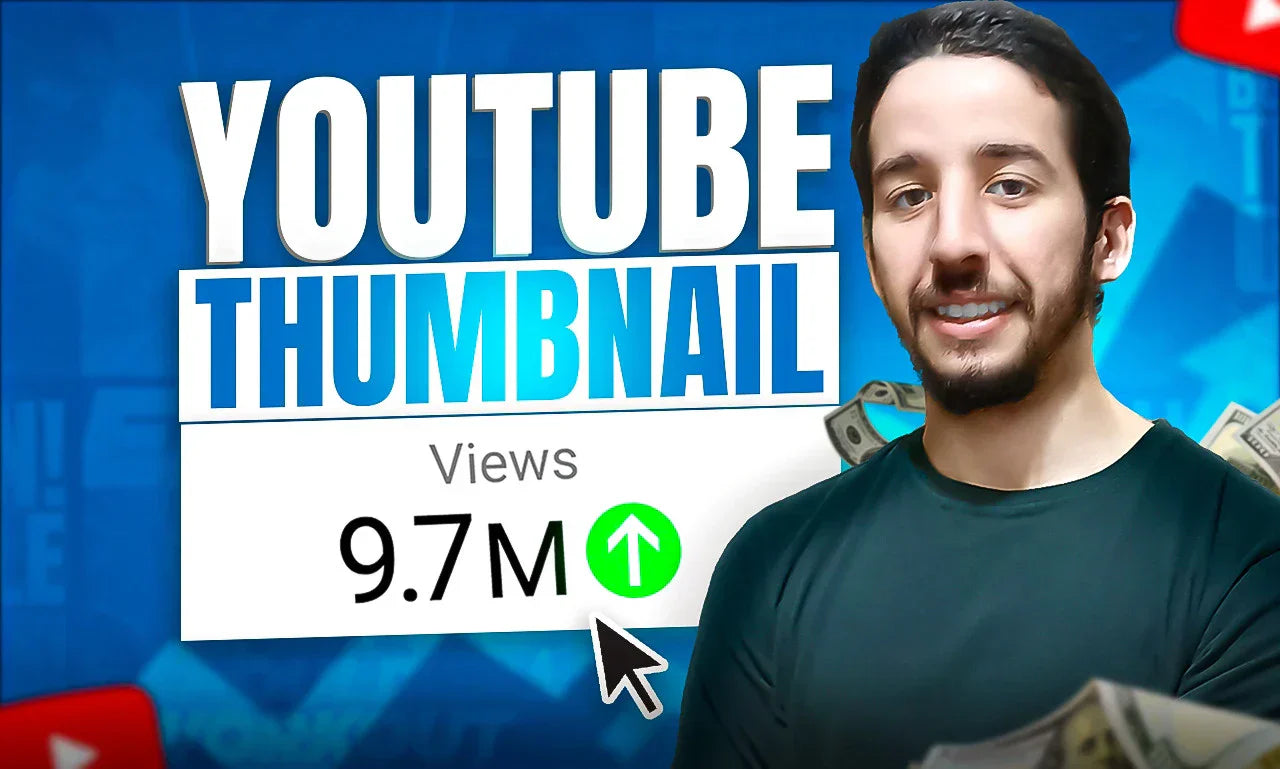 I will create a catchy youtube thumbnail design