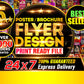 I will design outstanding flyer or poster with unlimited editions