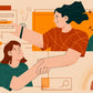 I will create custom unique vector FLAT illustration for you