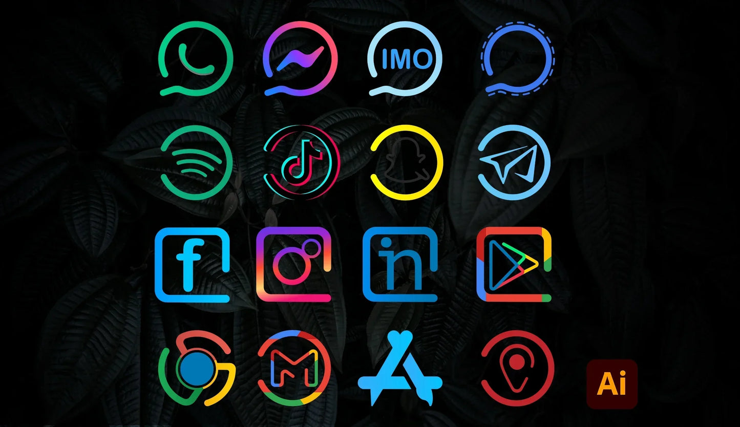 I will create a custom hand drawn icons set