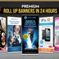 I will do outstanding roll up banner design in 24 hours