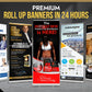 I will do outstanding roll up banner design in 24 hours