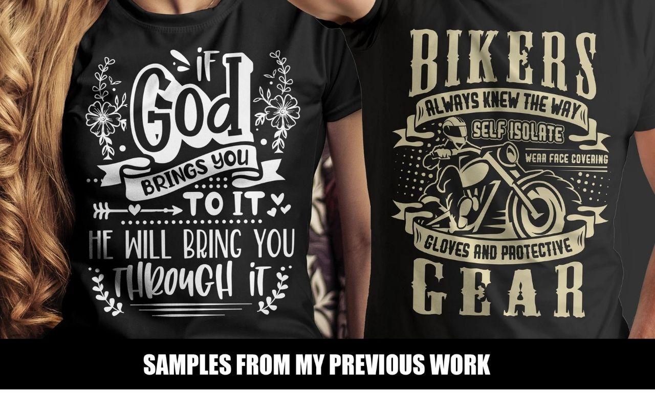 I will do creative typography and custom graphic t shirt design