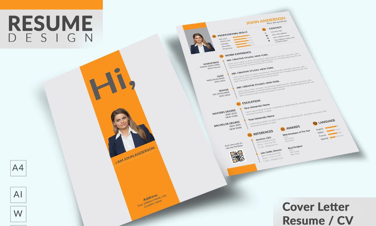 I will do executive resume professional custom template design