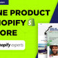 I will create one product shopify store, dropshipping website (5 pages)