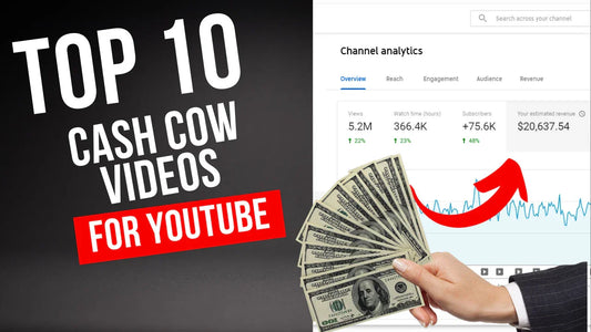 I will create youtube cash cow videos or top videos-1 video-120 seconds running time