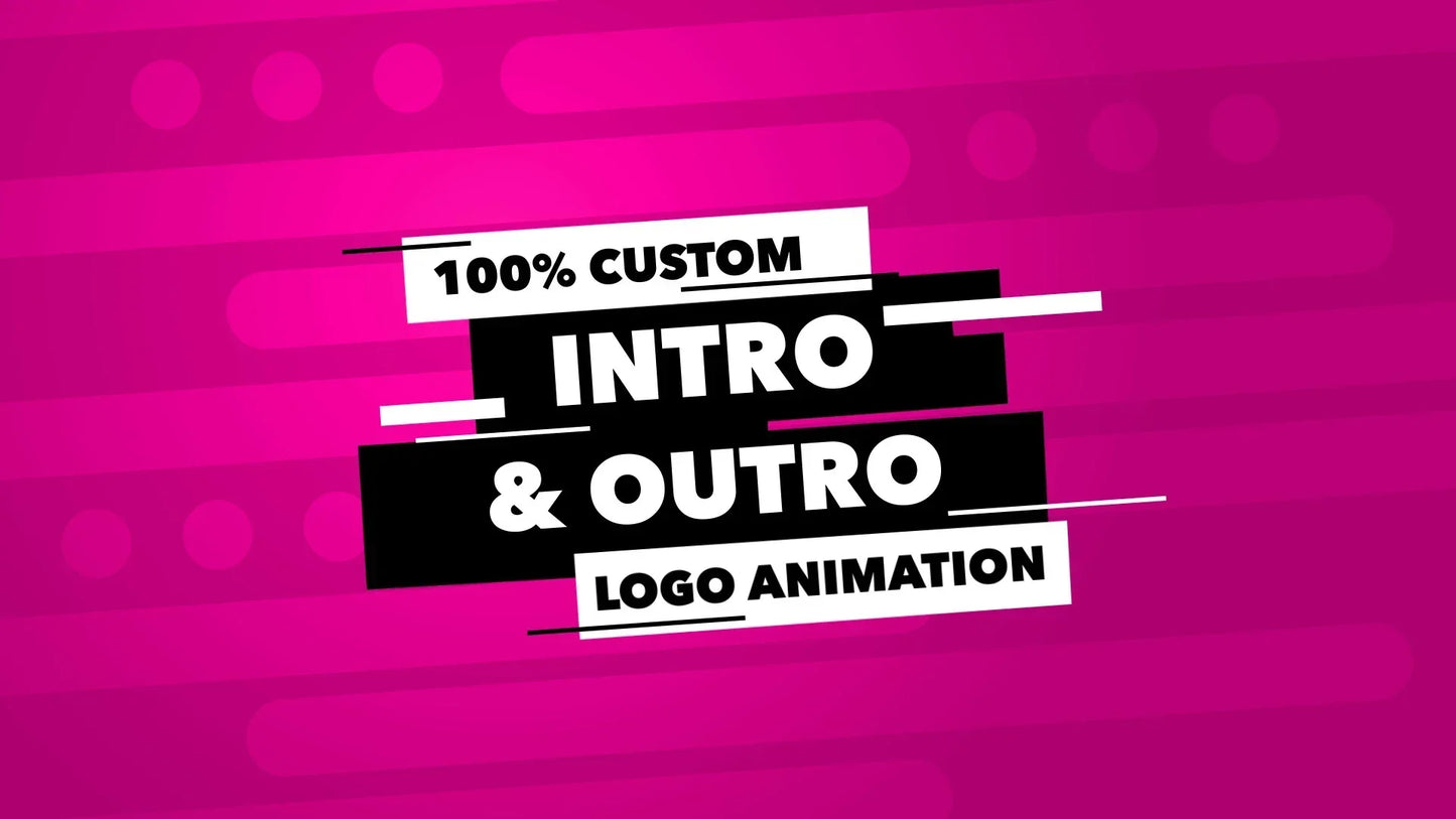 I will create custom youtube podcast intro video logo animation (up to 10 sec)