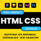 I will convert figma to HTML, PSD to HTML, xd to HTML responsive (1 page)