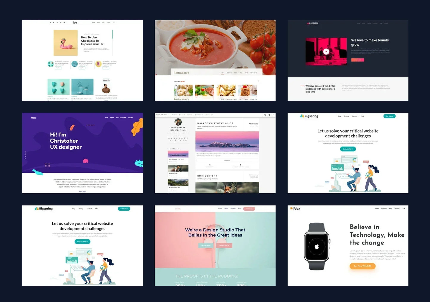 I will build a hugo static website for you (3 pages)