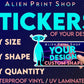 I will print custom vinyl stickers of your logo or design