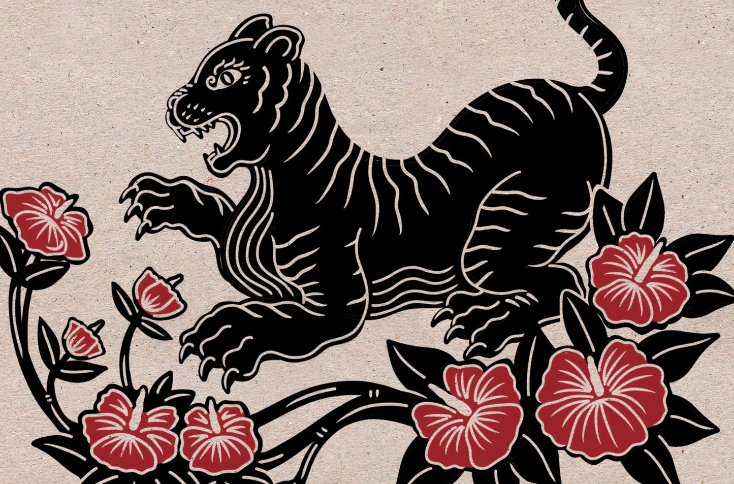 I will create awesome linocut illustration for your brand