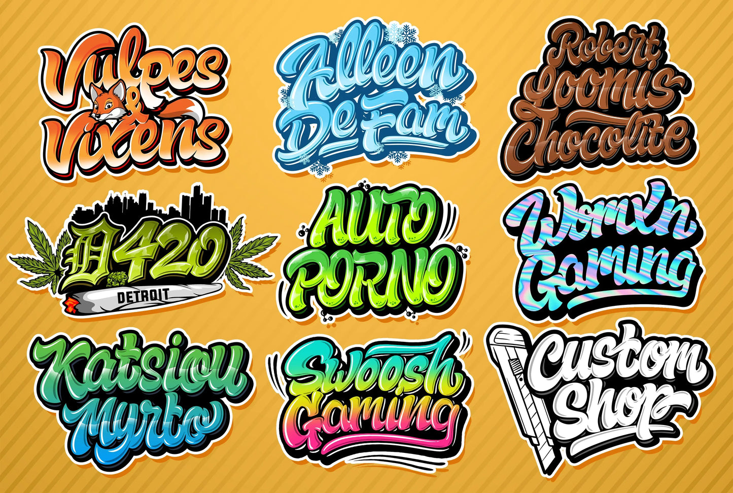 I will do a graffiti art logo for your brand, business, or company