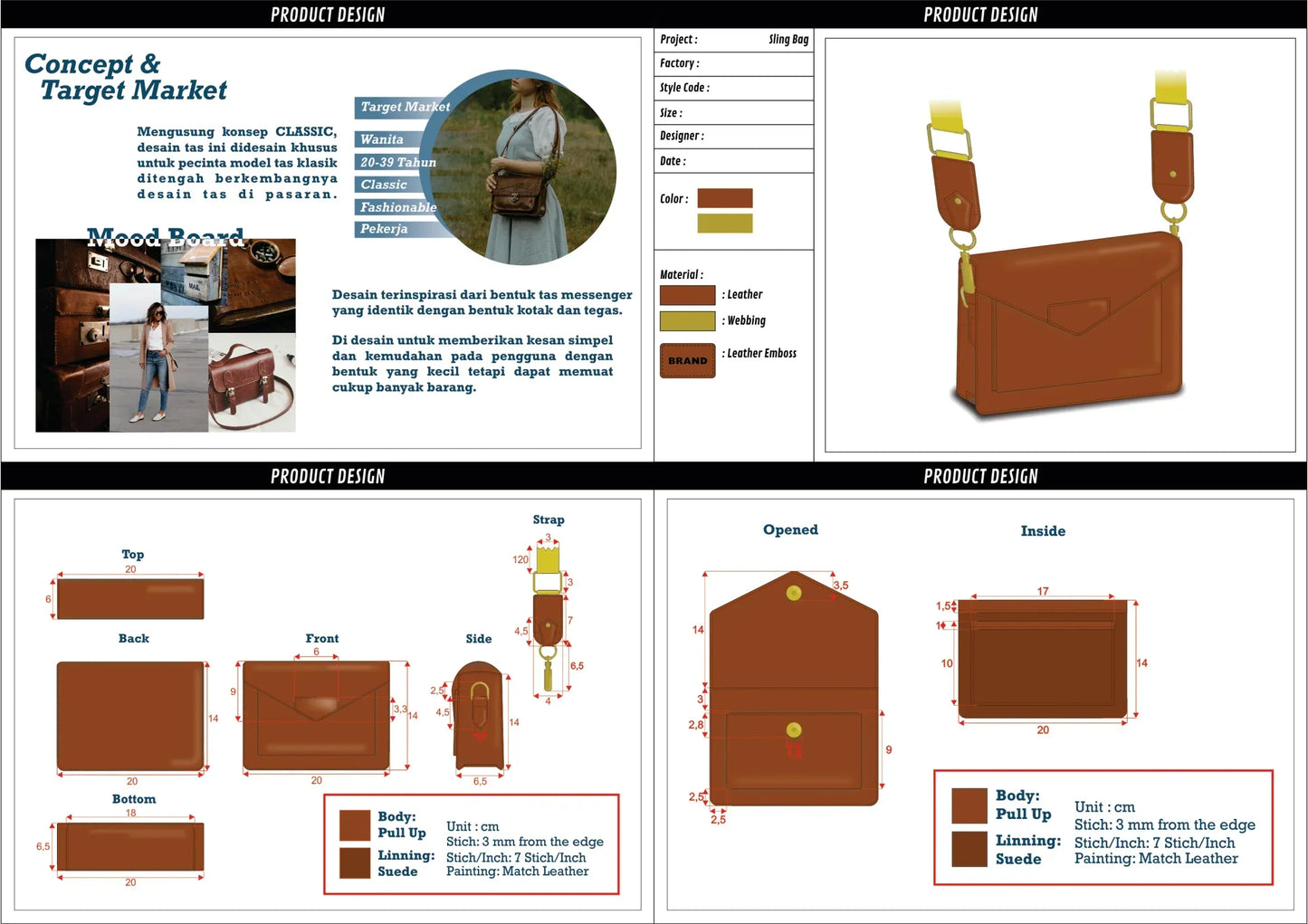 I will design your backpack, handbag, bag, wallet, and luggage, and make a tech pack