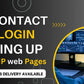 I will create fix contact, login, sign up form, and web page in PHP, html, css